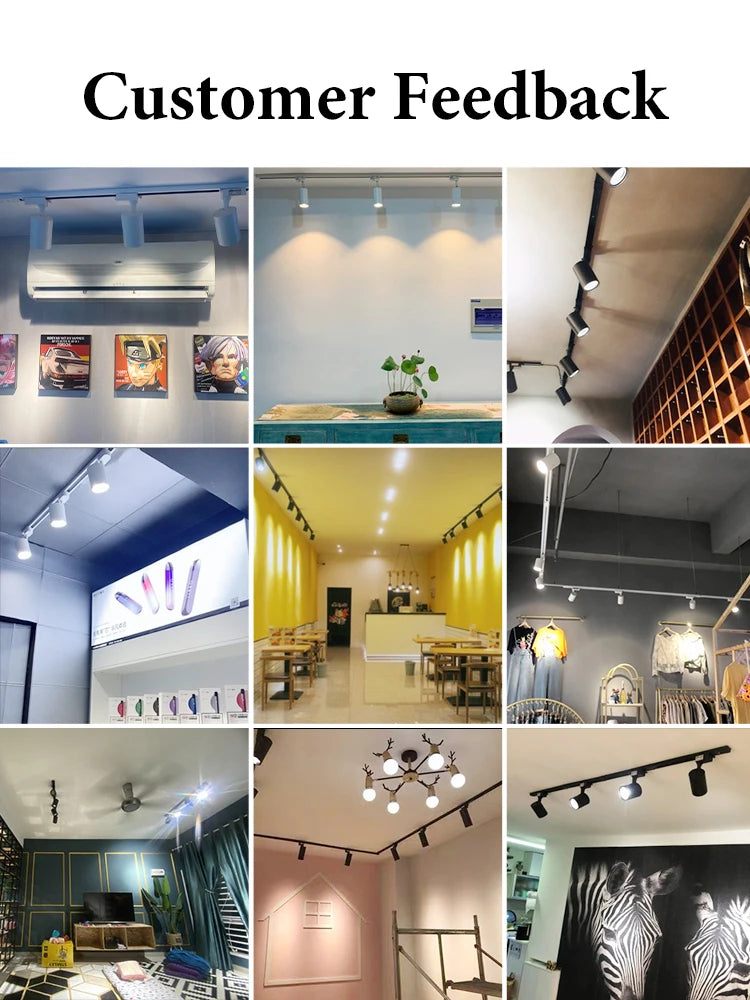 Led Track Light Spot Led Rail Lighting COB Light Fixture Led Spot Lights 220v Ceiling Spots Lamp For Kitchen Clothing Shop Store