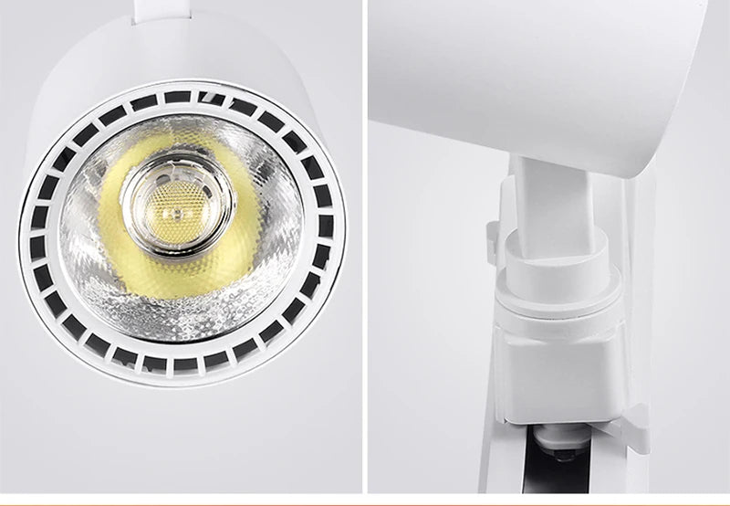Led Track Light Spot Led Rail Lighting COB Light Fixture Led Spot Lights 220v Ceiling Spots Lamp For Kitchen Clothing Shop Store