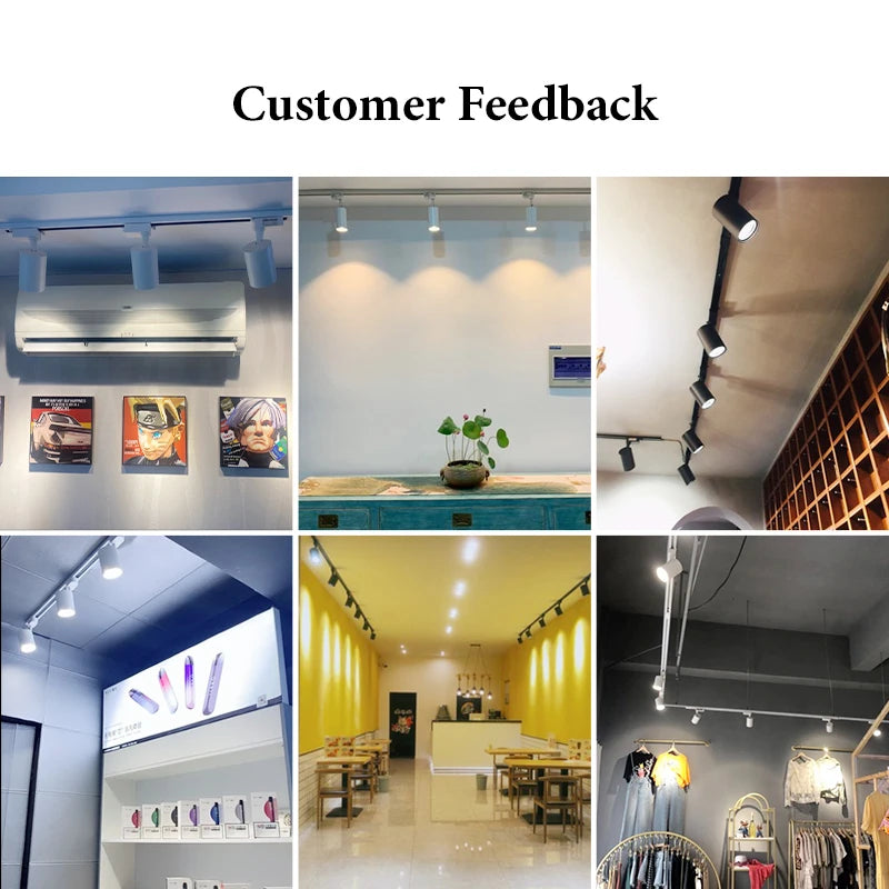 Led Track Light Spot Led Rail Lighting COB Light Fixture Led Spot Lights 220v Ceiling Spots Lamp For Kitchen Clothing Shop Store