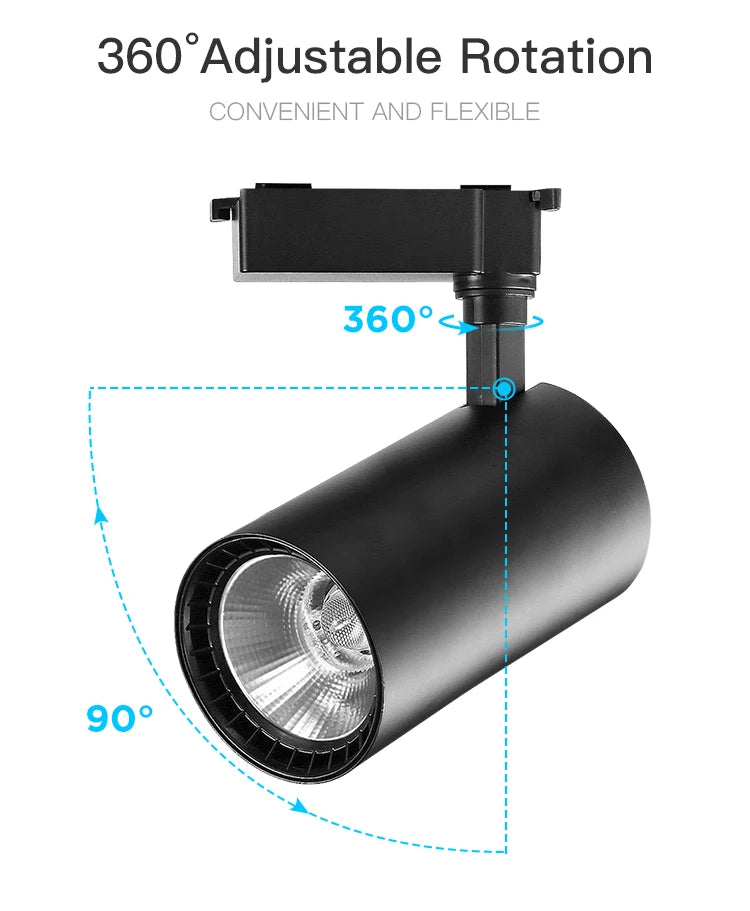Led Track Light Spot Led Rail Lighting COB Light Fixture Led Spot Lights 220v Ceiling Spots Lamp For Kitchen Clothing Shop Store
