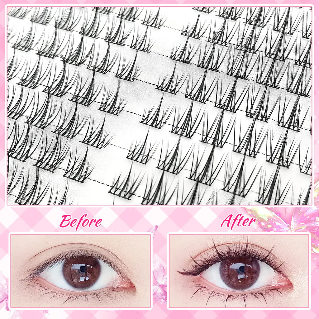 320PCS/Glue-Free D-Curl Mixed Length, DIY-Friendly for Music Festivals, Christmas, Halloween, and Other Holidays
