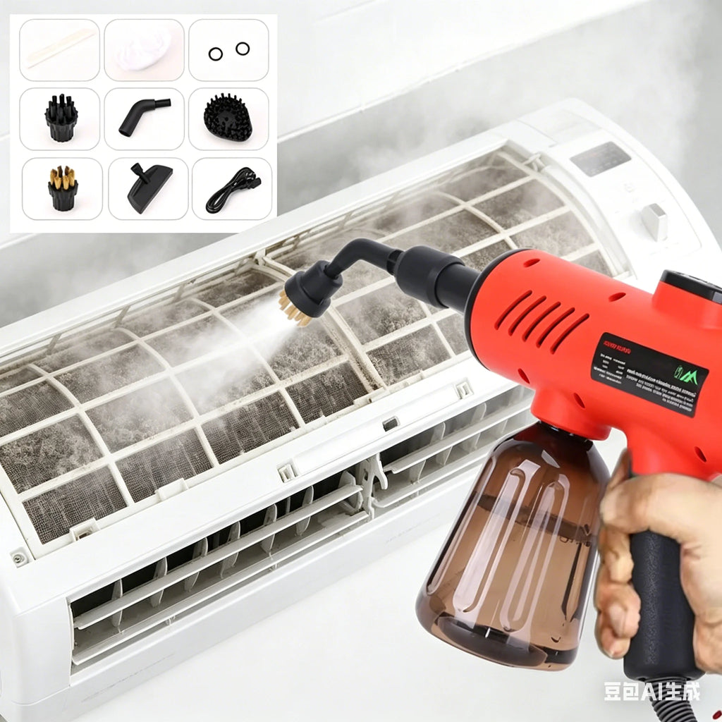 Multi-functional Handheld Steam Cleaner 3Bar High Pressure 3-Speed 1200W Portable Steam Clean Machine for Home Kitchen Clothes
