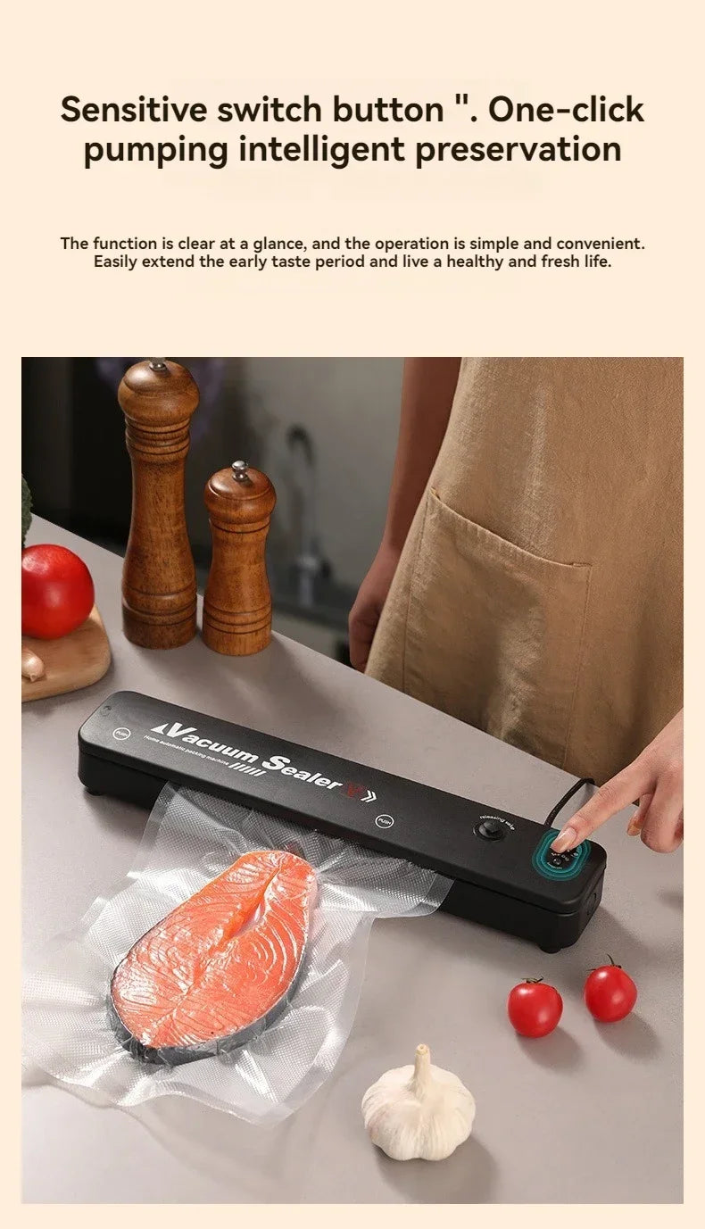 Food Sealing Portable Home Vacuum Kitchen Helper 220V Automatic Packaging Machine Food Vacuum Sealing Machine