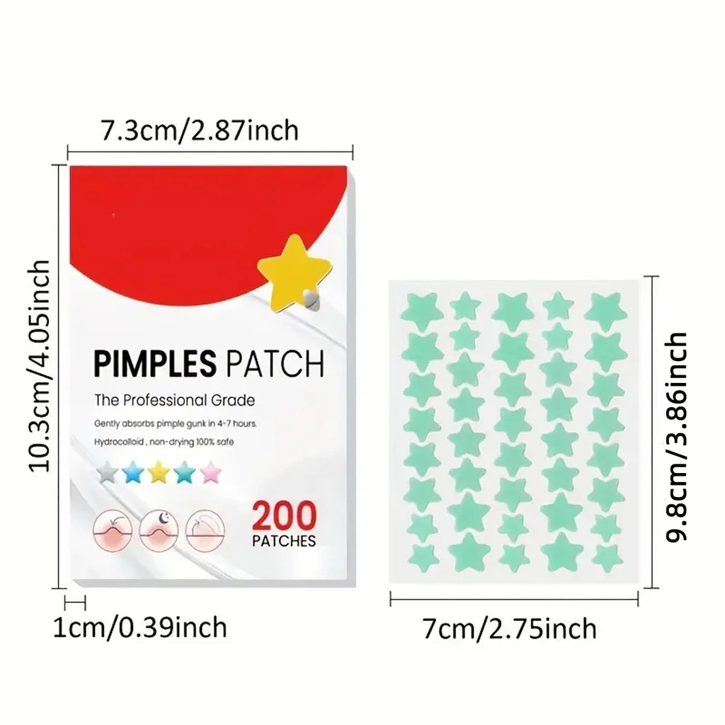 200/600/1000 PCS of Acne Stickers Holiday Party Stickers Star Decoration Stickers Halloween Acne Patch