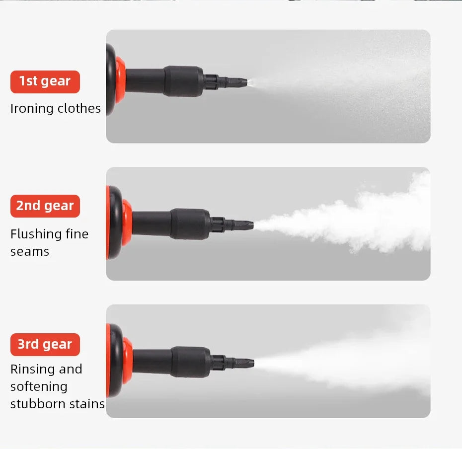 Multi-functional Handheld Steam Cleaner 3Bar High Pressure 3-Speed 1200W Portable Steam Clean Machine for Home Kitchen Clothes