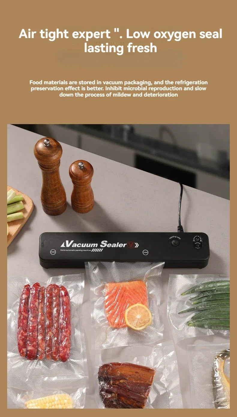 Food Sealing Portable Home Vacuum Kitchen Helper 220V Automatic Packaging Machine Food Vacuum Sealing Machine
