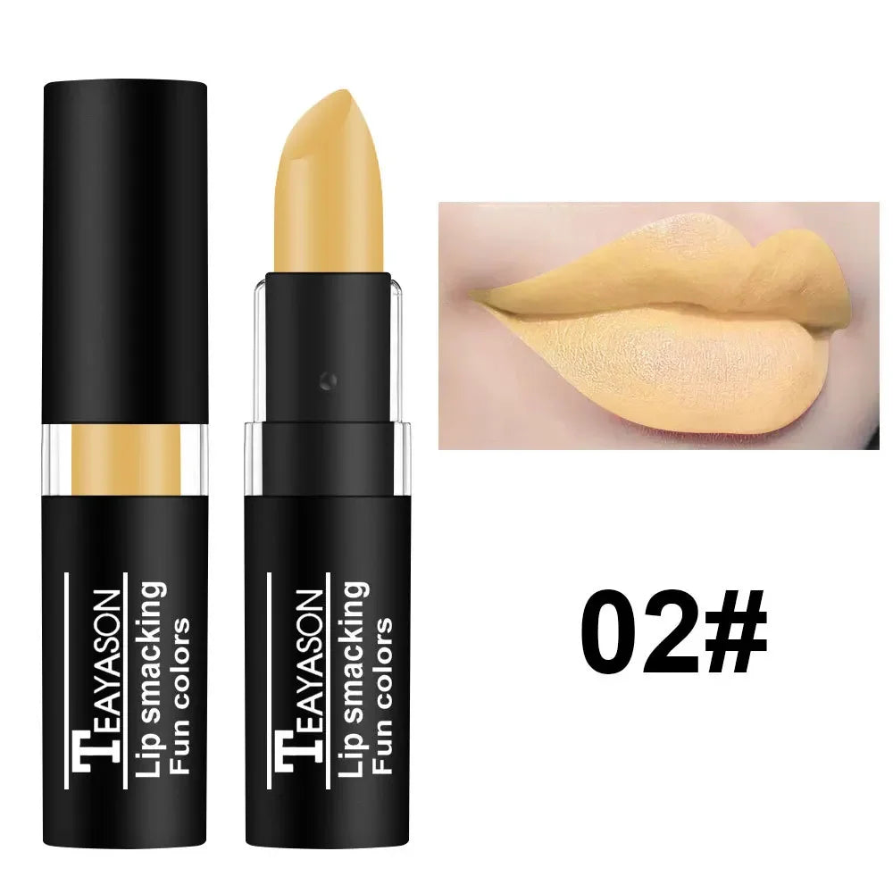 Clay Nude Lip Primer Concealer Velvet Matte White Black Halloween Retro Lipstick Waterproof Lasting Lip Stain Makeup for Women