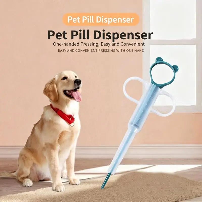 Pet Pill Dispenser  With Soft Tip, Cat Dog Medicine Dispenser Shooter With Ergonomic Plunger, Small Animal Feeding Tool