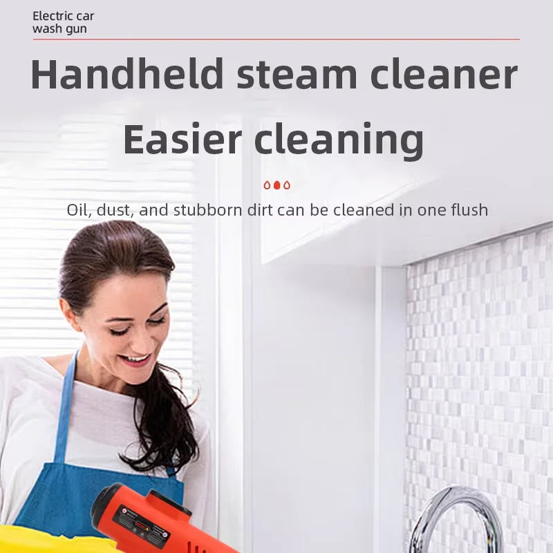 Multi-functional Handheld Steam Cleaner 3Bar High Pressure 3-Speed 1200W Portable Steam Clean Machine for Home Kitchen Clothes
