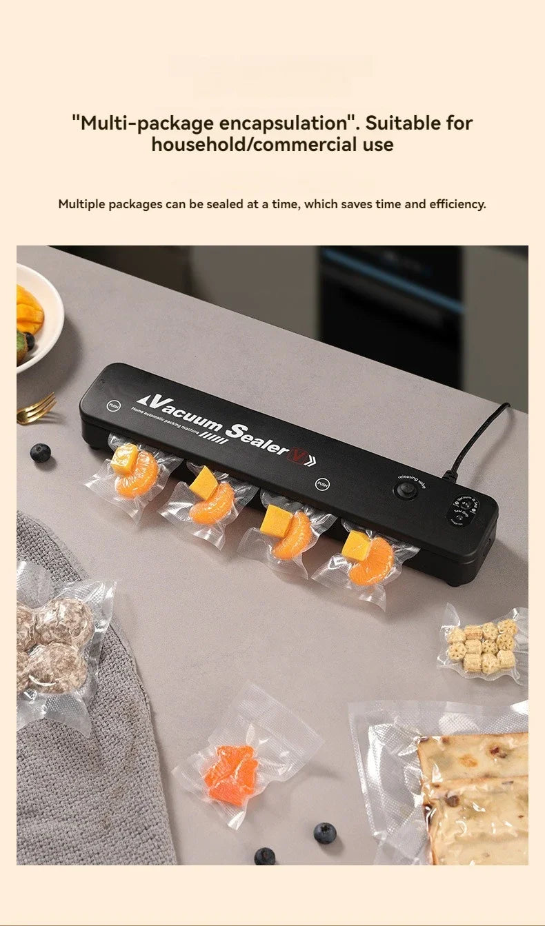 Food Sealing Portable Home Vacuum Kitchen Helper 220V Automatic Packaging Machine Food Vacuum Sealing Machine