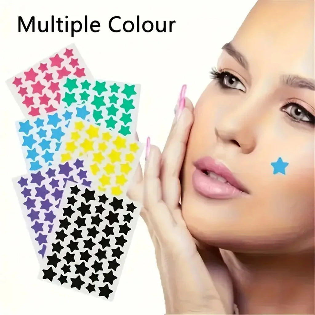 200/600/1000 PCS of Acne Stickers Holiday Party Stickers Star Decoration Stickers Halloween Acne Patch