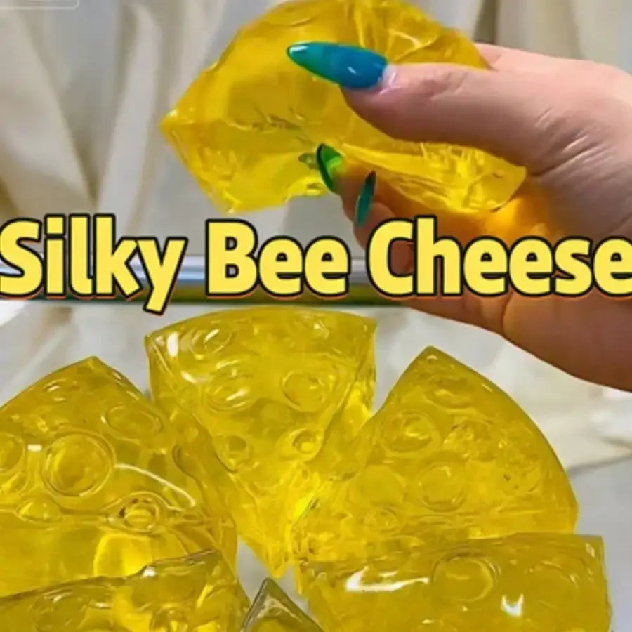 1pc Honeycomb Cheese Shaped Squeeze Stress Relief Toy, Slow Rebound Soft Decompression Tool Suitable For Office & Study To Relieve Anxiety