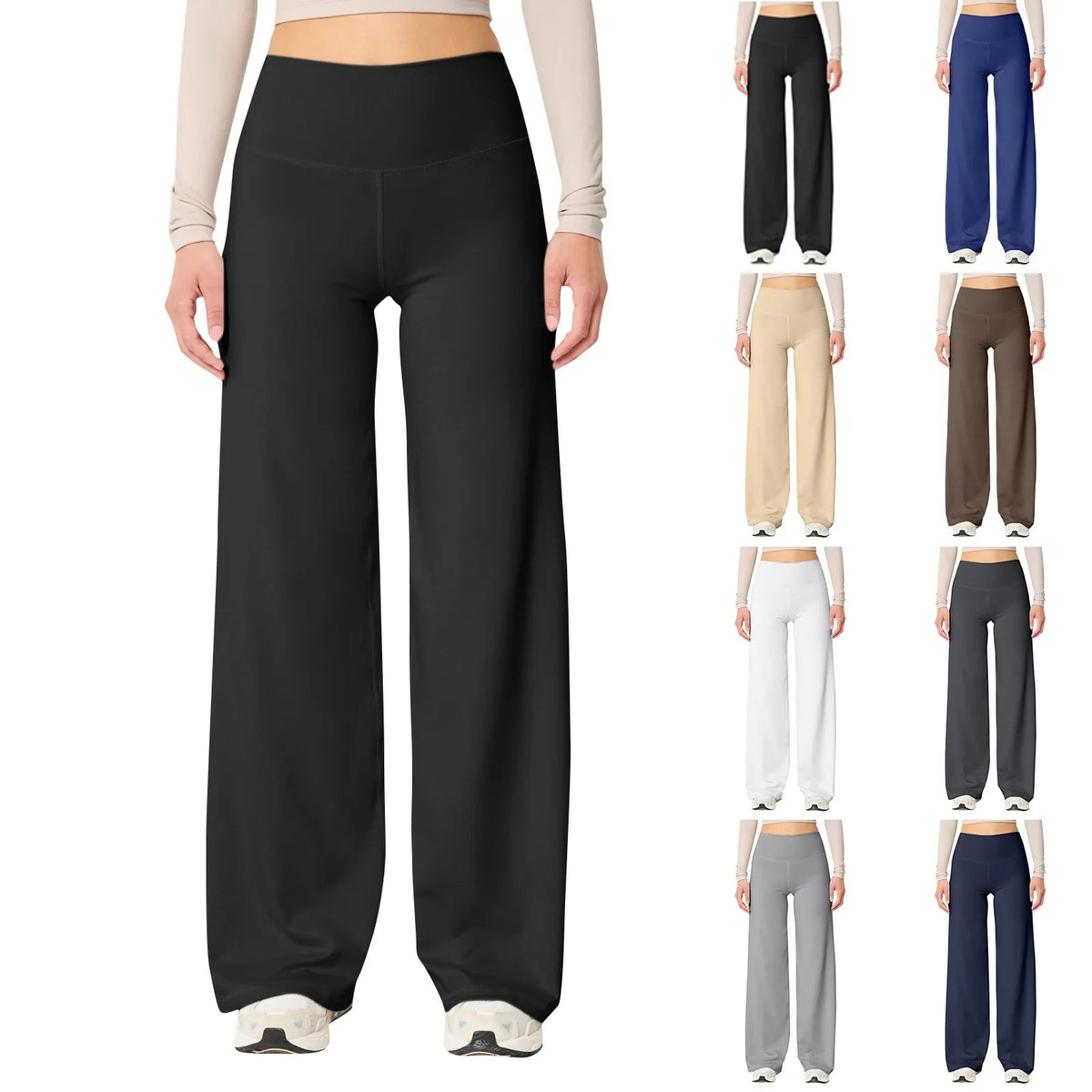 New Sweatpants Women Business Casual Yoga Pants Workout Leggings Stretchy Long Trousers Pants With High Waisted Pantalones
