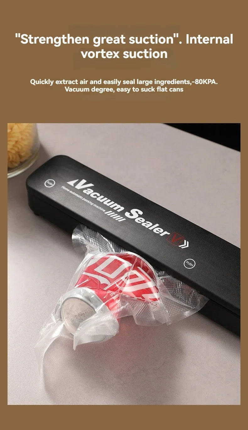 Food Sealing Portable Home Vacuum Kitchen Helper 220V Automatic Packaging Machine Food Vacuum Sealing Machine
