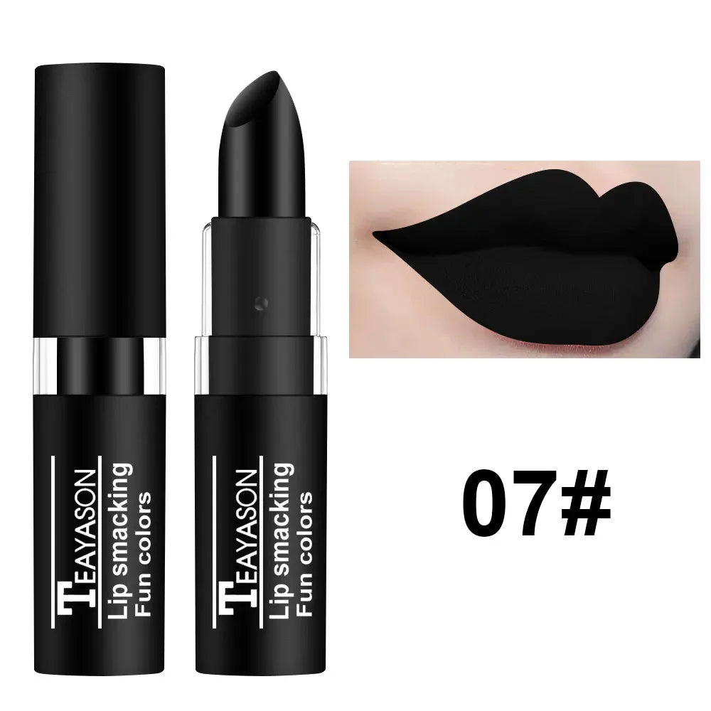 Clay Nude Lip Primer Concealer Velvet Matte White Black Halloween Retro Lipstick Waterproof Lasting Lip Stain Makeup for Women