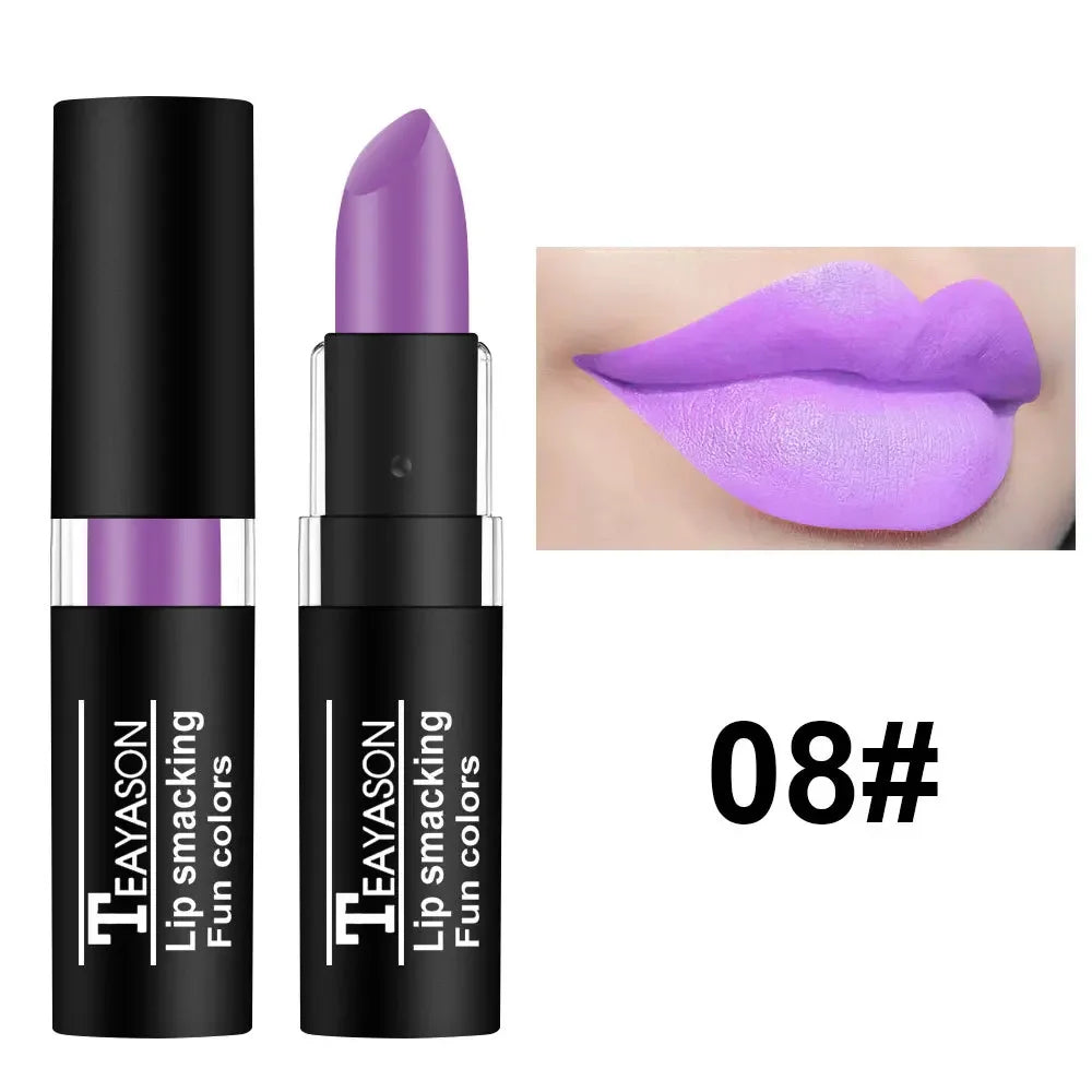 Clay Nude Lip Primer Concealer Velvet Matte White Black Halloween Retro Lipstick Waterproof Lasting Lip Stain Makeup for Women