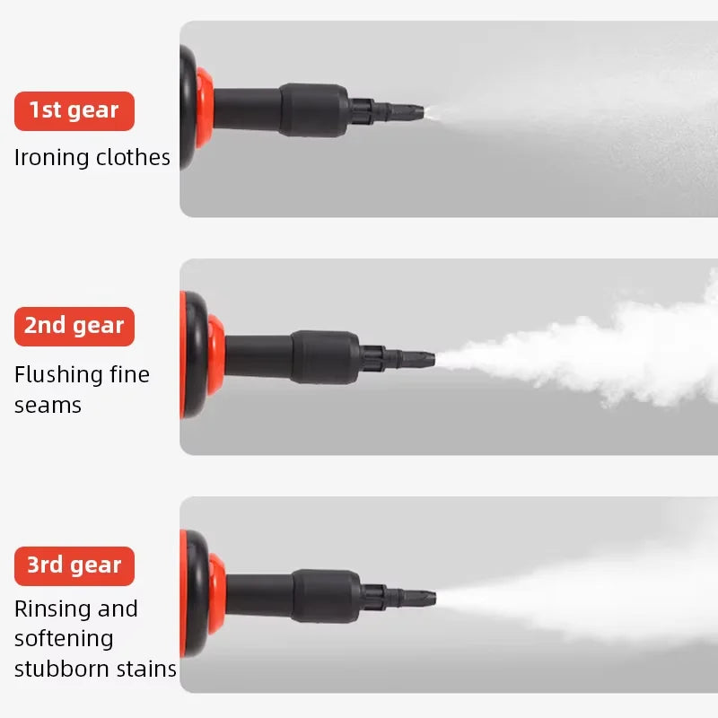 Multi-functional Handheld Steam Cleaner 3Bar High Pressure 3-Speed 1200W Portable Steam Clean Machine for Home Kitchen Clothes
