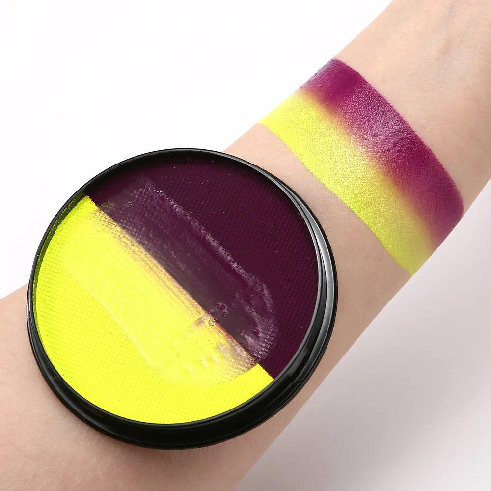 30g Double Color Water Based Body Face Paint DIY Body Painting For Cosplay Festival Opera Halloween Party Face Painting Makeup