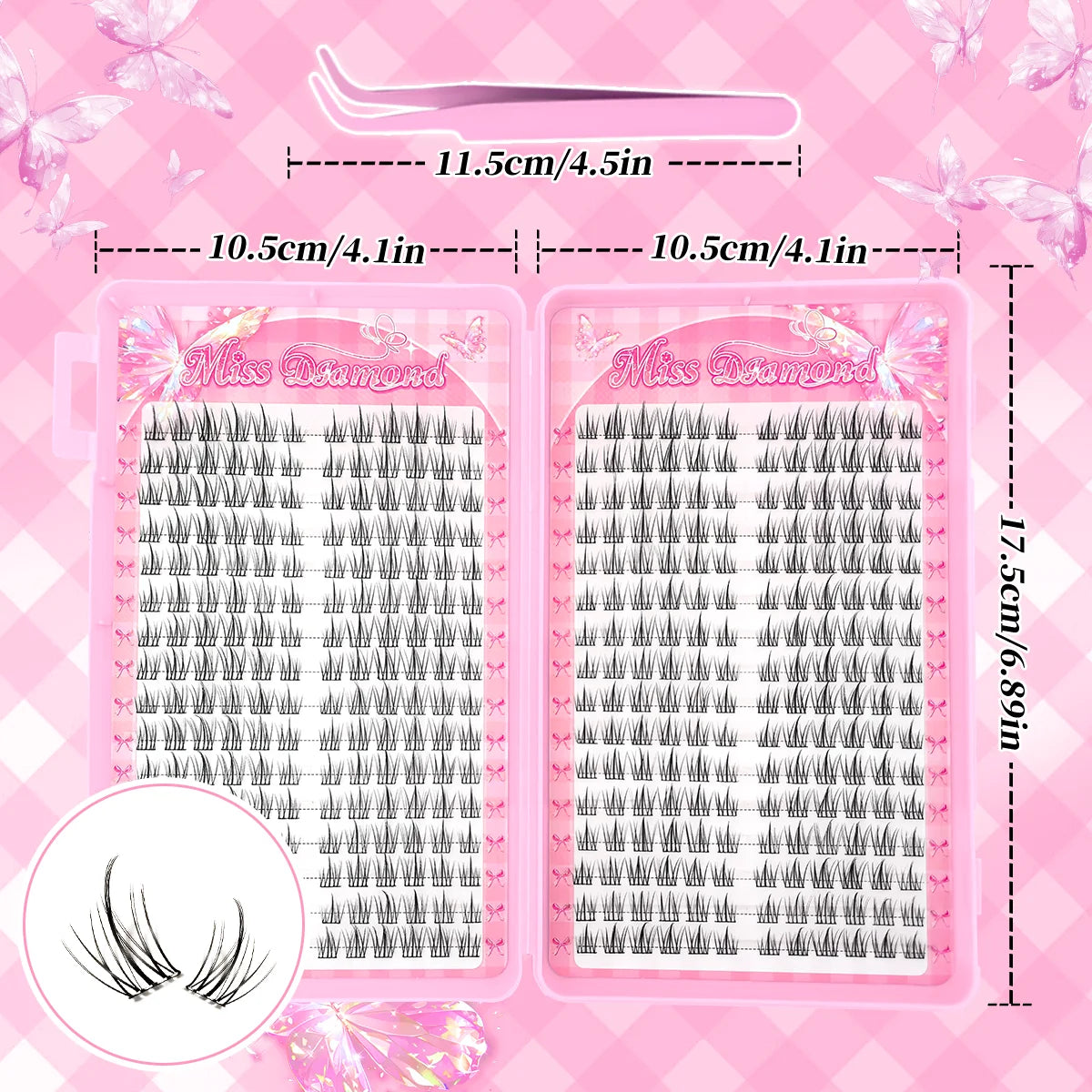 320PCS/Glue-Free D-Curl Mixed Length, DIY-Friendly for Music Festivals, Christmas, Halloween, and Other Holidays