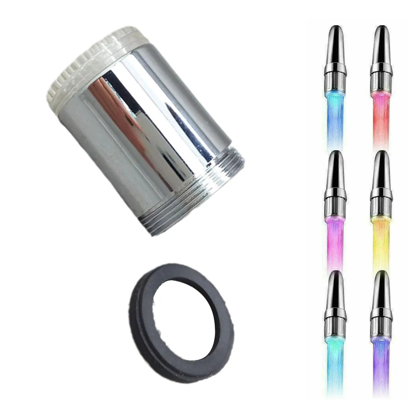 LED Light Faucet,Utility Sink Tap Replacement Part For Kitchen,LED Water Faucet Light Colorful Changing Glow Kitchen Tap Nozzle