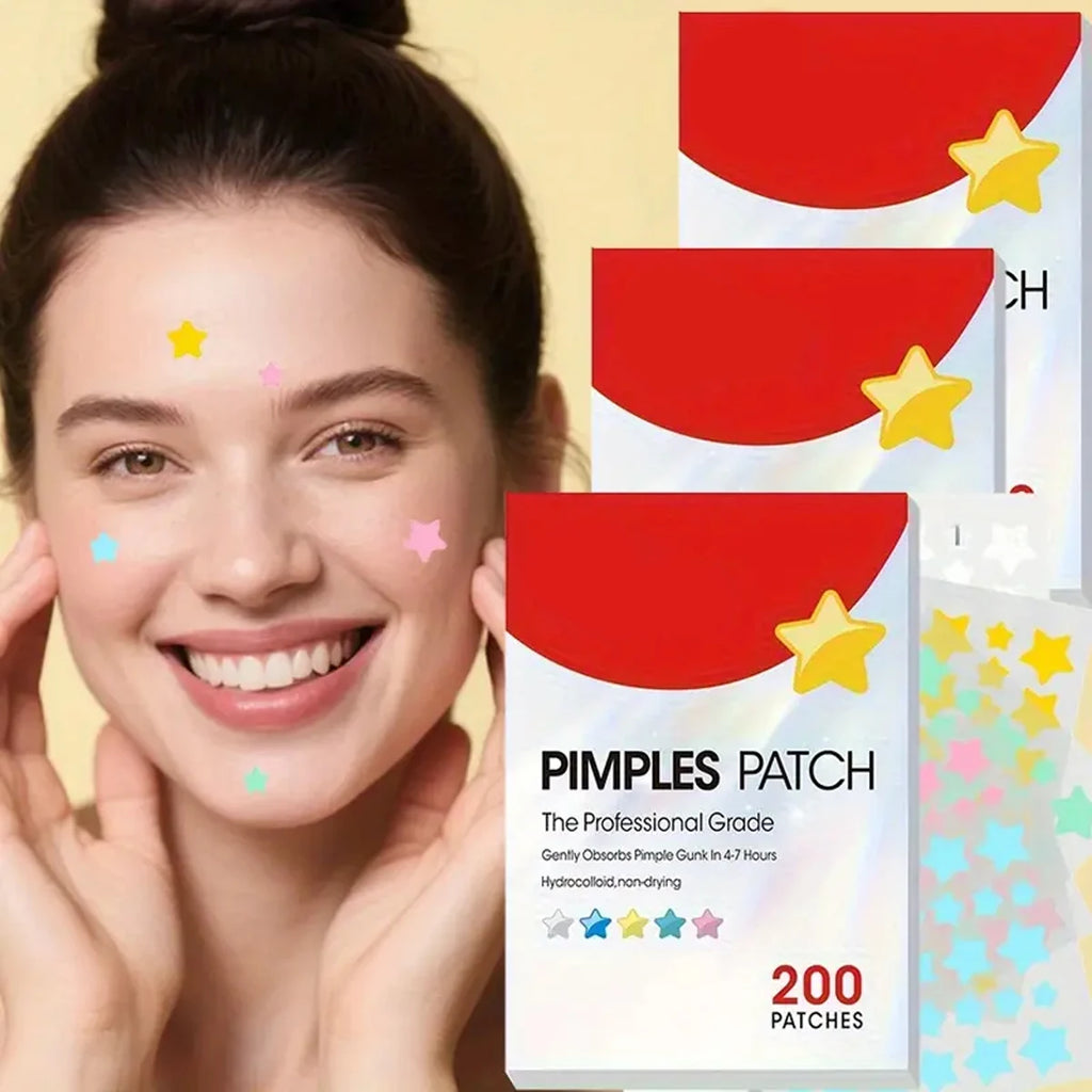 200/600/1000 PCS of Acne Stickers Holiday Party Stickers Star Decoration Stickers Halloween Acne Patch