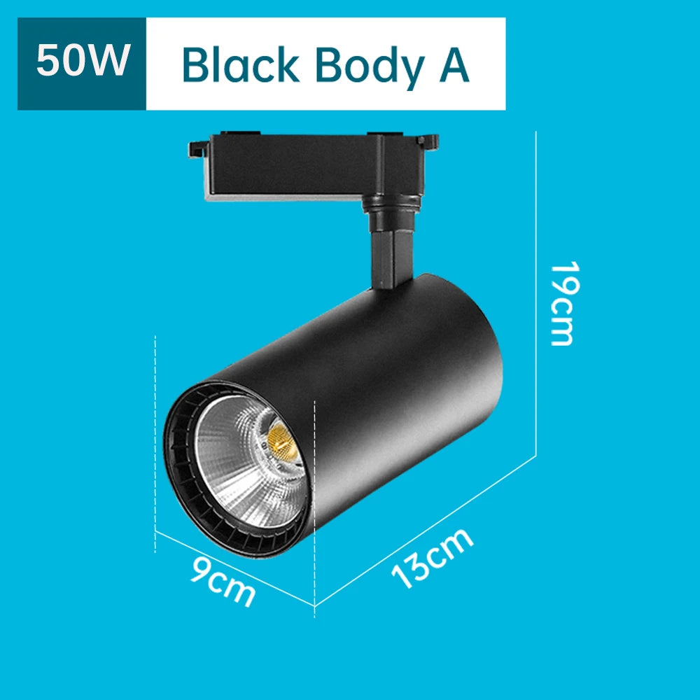 Led Track Light Spot Led Rail Lighting COB Light Fixture Led Spot Lights 220v Ceiling Spots Lamp For Kitchen Clothing Shop Store