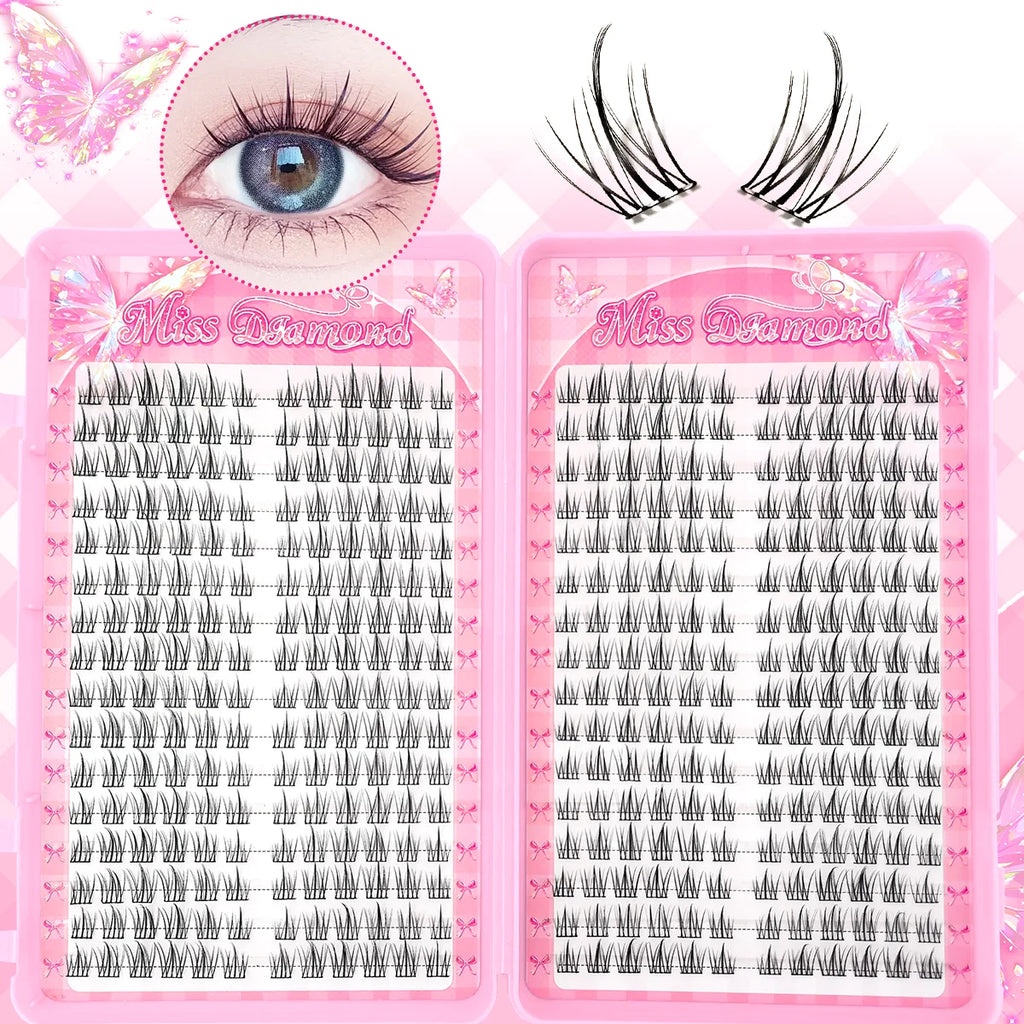 320PCS/Glue-Free D-Curl Mixed Length, DIY-Friendly for Music Festivals, Christmas, Halloween, and Other Holidays