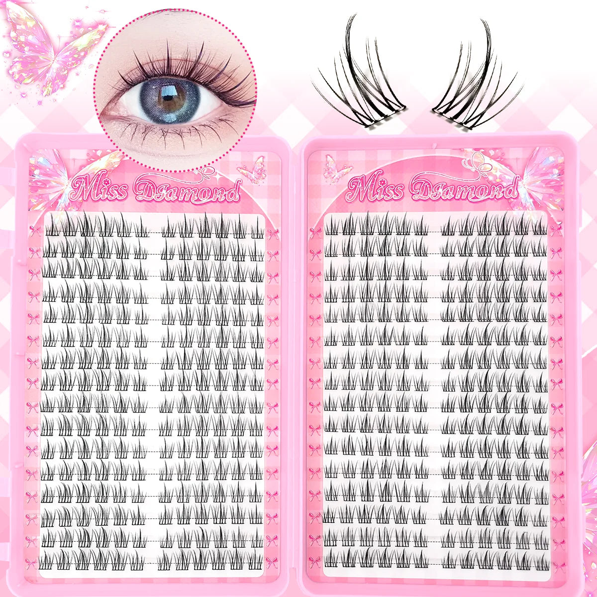 320PCS/Glue-Free D-Curl Mixed Length, DIY-Friendly for Music Festivals, Christmas, Halloween, and Other Holidays